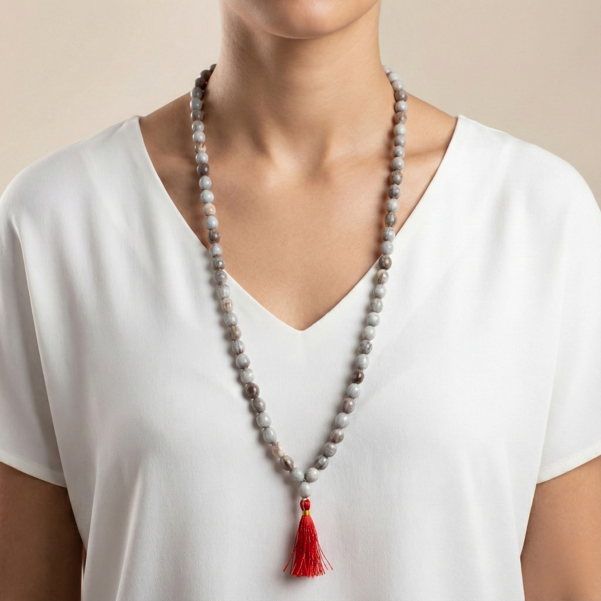 Red Hakik - Red Agate Mala